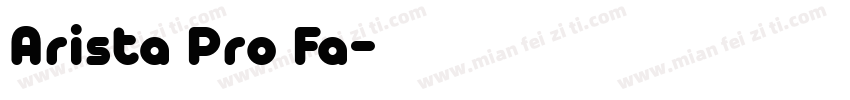 Arista Pro Fa字体转换